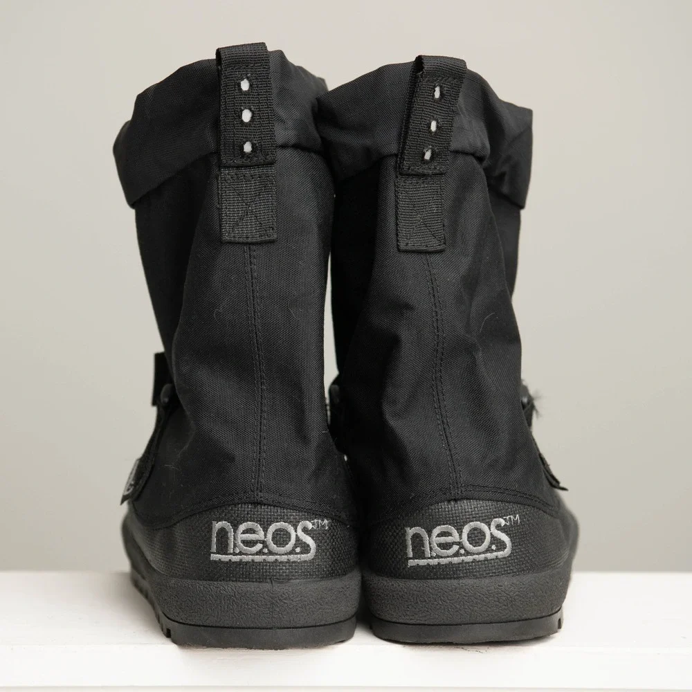 NEOS Traveller T1A Overshoes Mens Medium Black Waterproof‎ Nylon Rain Snow Boots